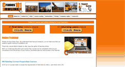 Desktop Screenshot of cranes101online.com
